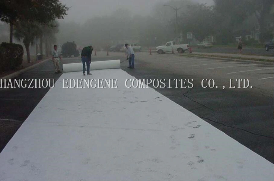 Nonwoven Hybrid Fiberglass Polyester Engineered Paving Mat Geomat for Asphalt Anti-Cracks