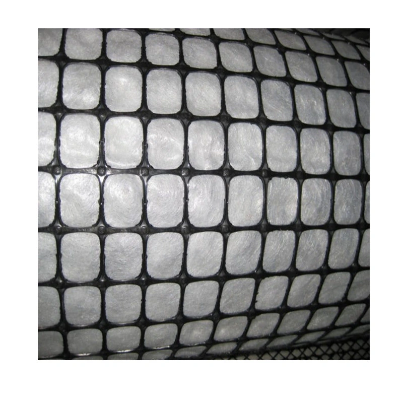 120kn Fiberglass Geogrid Composite Nonwoven Geotextile 120g Geocomposite